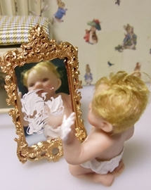 porcelain miniature dolls